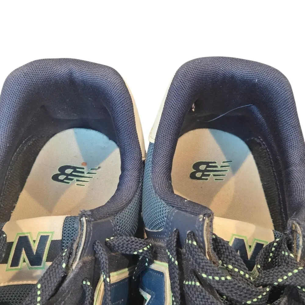 New Balance 574 Sneakers Mesh & Suede Tennis Shoes Blue, Men's sz 13